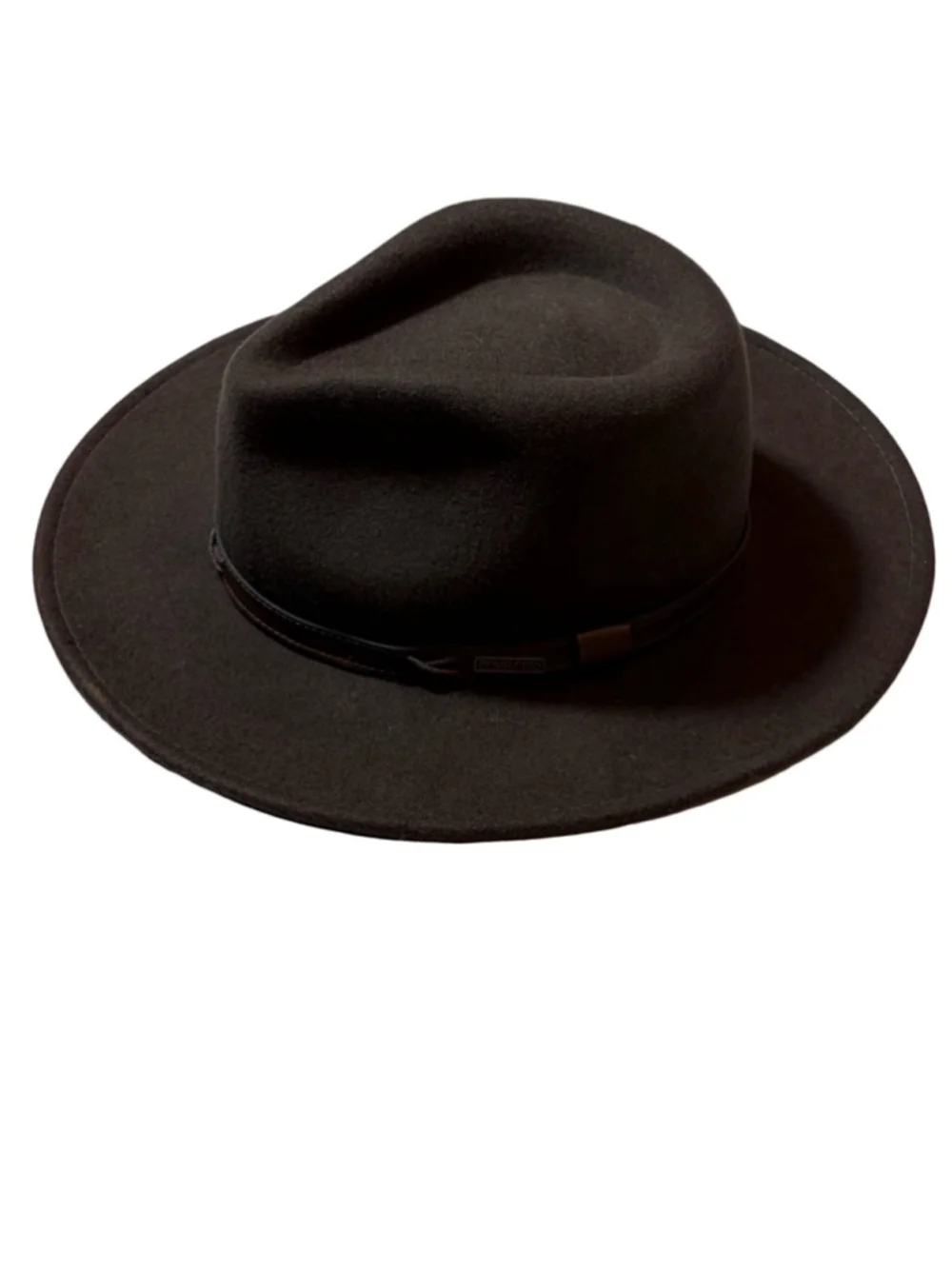 Pendleton Wool Fedora Hat Brown Leather Band Western Ranch Cowboy Classic